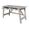 International Concepts Serendipity Desk with 2 Drawers, Washed Gray Taupe OF09-69 - alternate 3